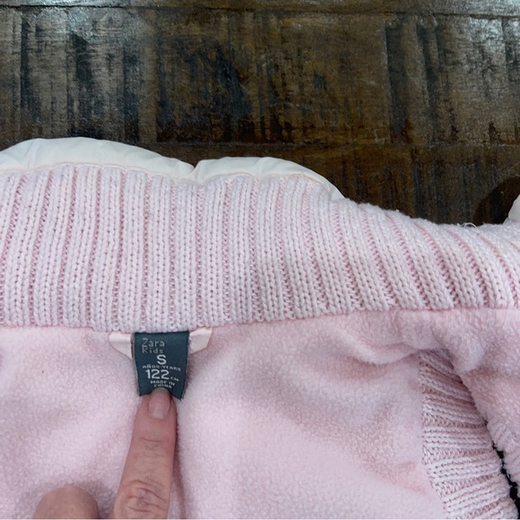 Zara Kids Gris Pink Puffer Vest Size Small /122 Cm 5 Years - Picture 5 of 11